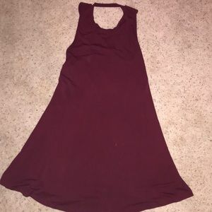 Maroon dress-boutique style
